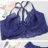 Plus Size Sexy Lingerie Three-Piece Set Lace Trim Breathable Ultra-Thin Bra Set Push-Up and Shaping Bra Skin-Friendly and Comfortable Panties