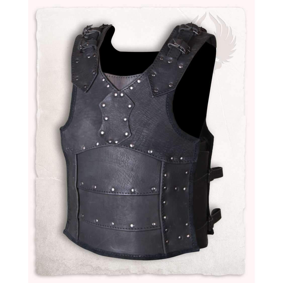 Viking Gothic Leather Armor - Ancient Roman Pirate Cosplay Costume чёрный