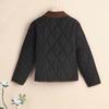 Modny damski sweter rozpinany z klapami i guzikami, w kontrastowych kolorach, na jesień i zimę, casualowy top