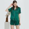 Mulberry Silk Casual Pajamas Soft Button Top and Shorts 19mm Silk Pajamas Women Summer Short Sleeve Home Set