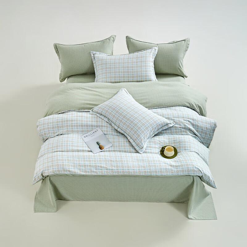 Muji Class A Yarn-Dyed Double Gauze Four-Piece Bedding Set
