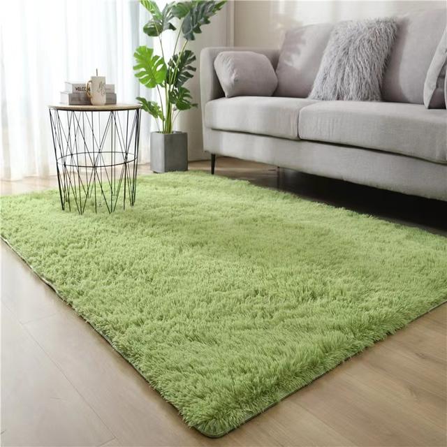 Grey Carpet Tie Dyeing Plush Soft Carpets For Living Room Bedroom Anti -Slip Floor Mats Bedroom Water Absorption Carpet Rugs 