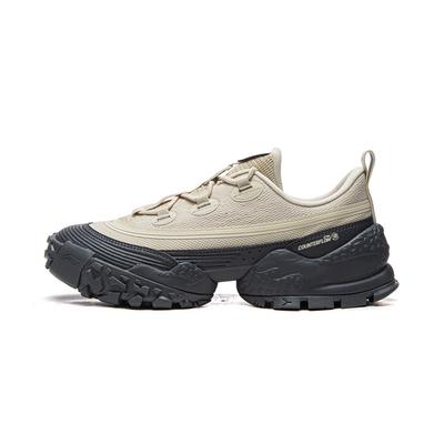 Li Ning Outdoor CF Tracing, Forest Environment Low Top Outdoor Hiking Shoes Unisex Oat Gray/Ebony Black AHCW027-3