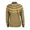 Damen Nordischer Strickpullover Hoher Rollkragen Lässig Winter Pullover Tops Jumper