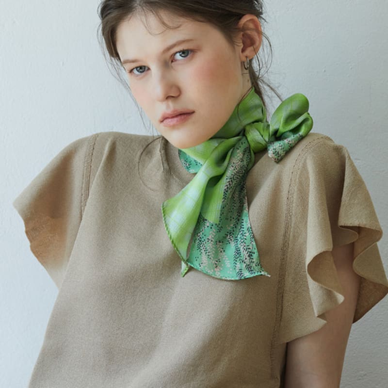 ANA MAISON The Scent of Bom Long Petit Silk Scarf [PML-1420]