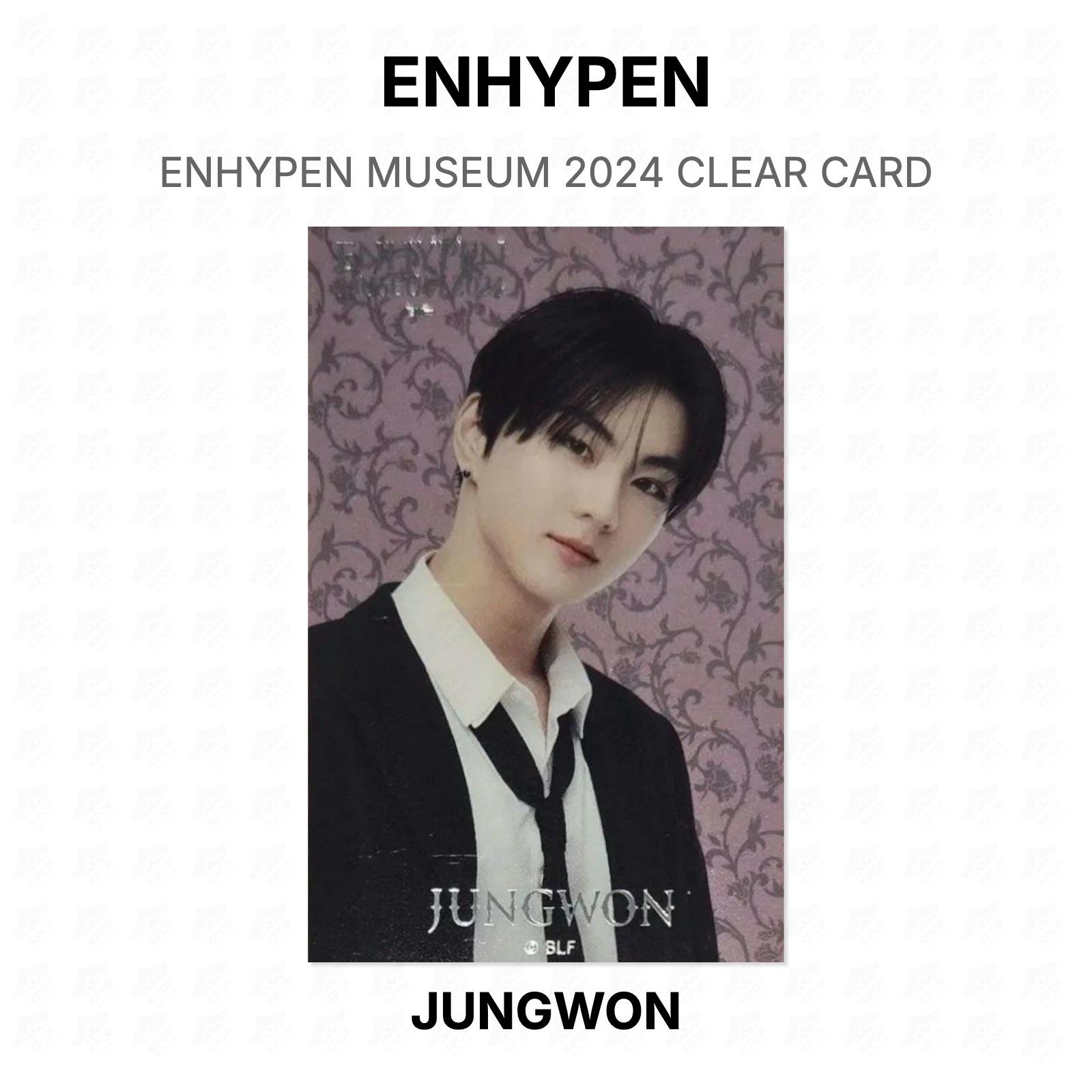 ENHYPEN JUNGWON MUSEUM 2024 CLEAR CARD Official Photocard JUNGWON