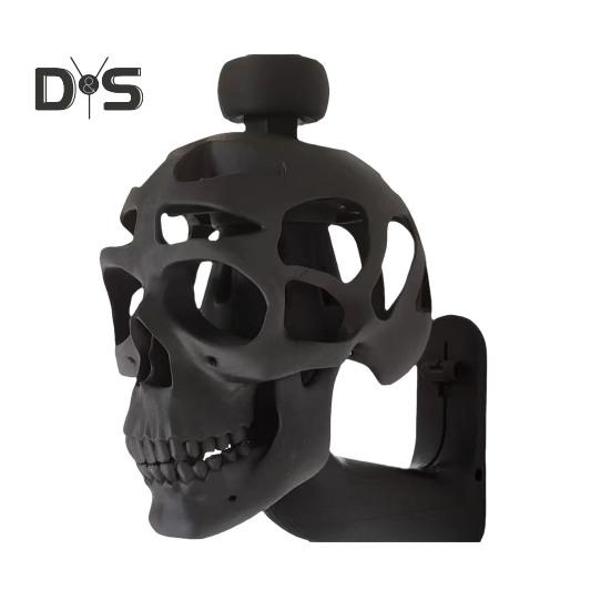 

Черный череп, держатель для шлема, жуткий 3D череп, фигурка из смолы, украшение на Хэллоуин, мотоцикл, велосипед, спортивный шлем, подставка для хранения, стойка, вешалка чёрный