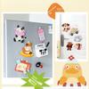 Handmade DIY Paste Material Kit Paper Animals Sticker Book Kawaii 3D EVA Stickers Books  Kids