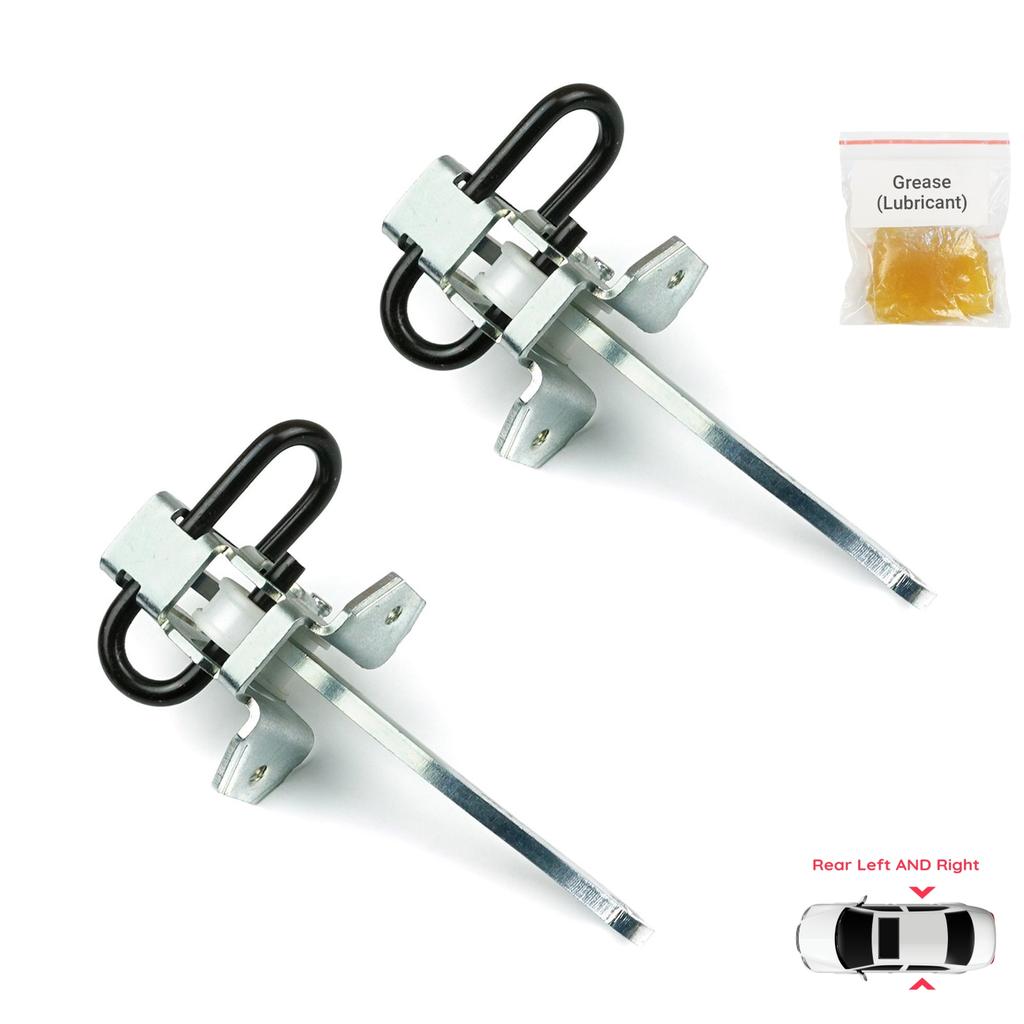 BDP1073-1 2 Pieces Rear Left AND Right Door Hinge Brake Stop Check Strap Limiter Protection Lever Arm for BMW 7 Series E38 1994-2001 51228171672