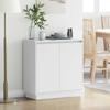 vidaXL LED Sideboard White 71 X 34.5 X 75 Cm Wood Composite