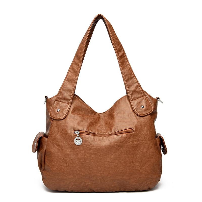 Τσάντα tote μεγάλης χωρητικότητας Ρετρό τσάντες ντιζάιν Μαλακό Pu δερμάτινο με πολλές τσέπες casual ανδρική τσάντα χιαστί ώμου