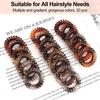 Élastiques À Cheveux Spirale - JESSLAB - 20Pcs - Doux Pour Cheveux - Non Absorbants - Réutilisables