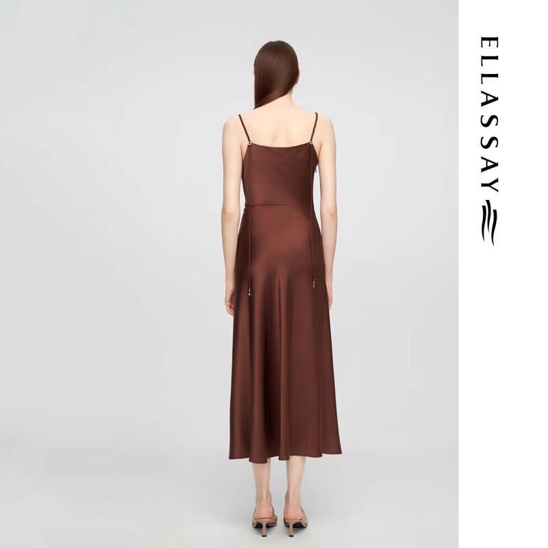 ELLASSAY Draped Waist-Cinching Cami Dress