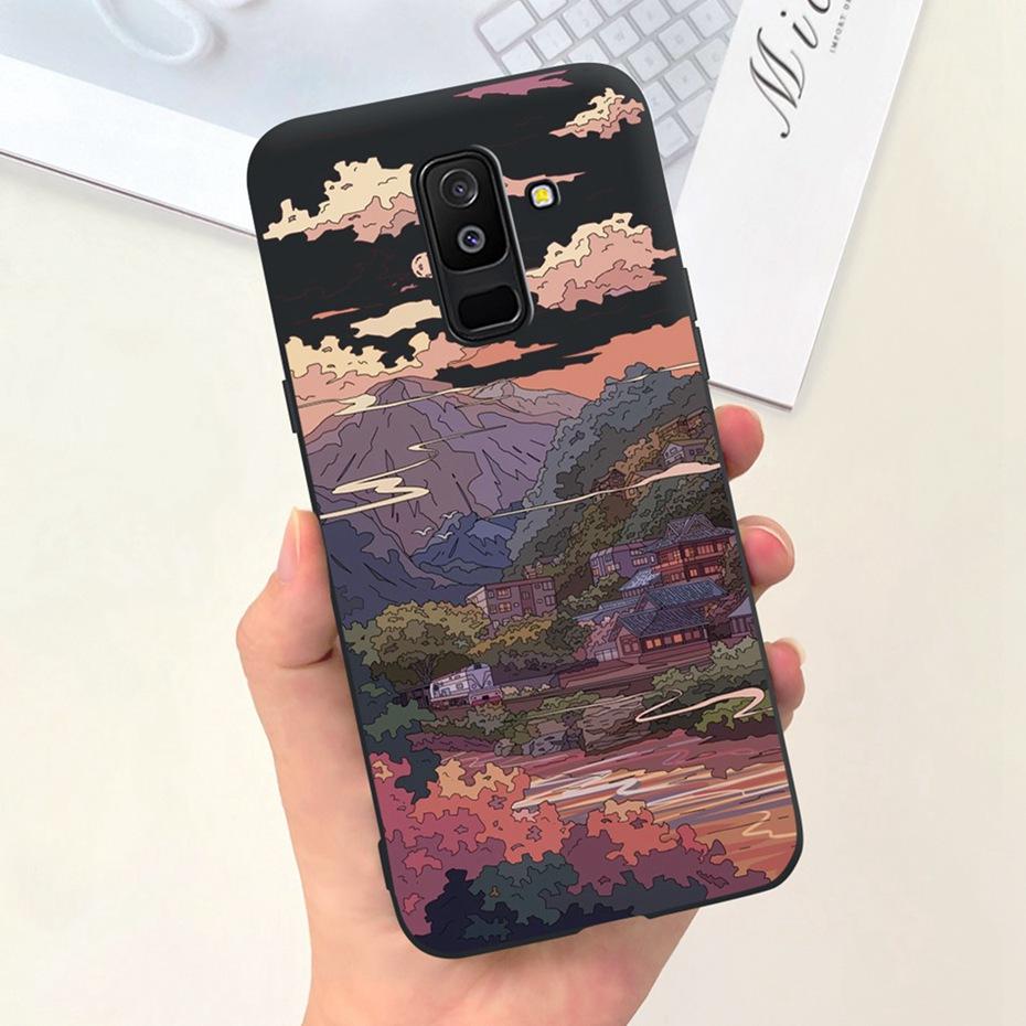 Fashion Case For Samsung Galaxy A6 Plus 2018 Soft Silicon TPU Back Cover For Samsung A6 2018 A 6 A6+ A6plus Phone Cases