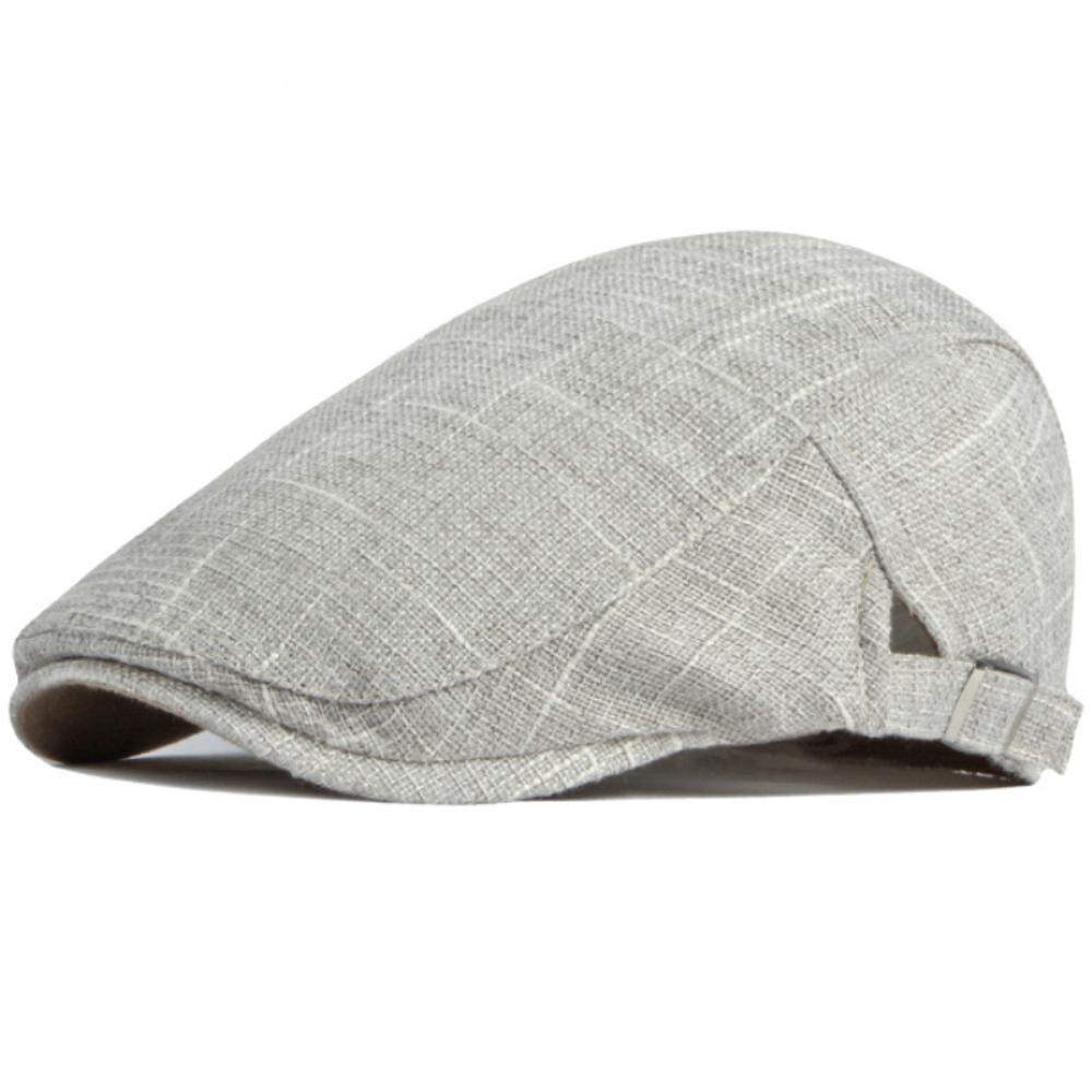 HT4011 Mens Berets Women New Spring Summer Sun Hat Male Female Ivy Flat Cap Artist Painter Beret Hat Male Female Linen Beret Cap