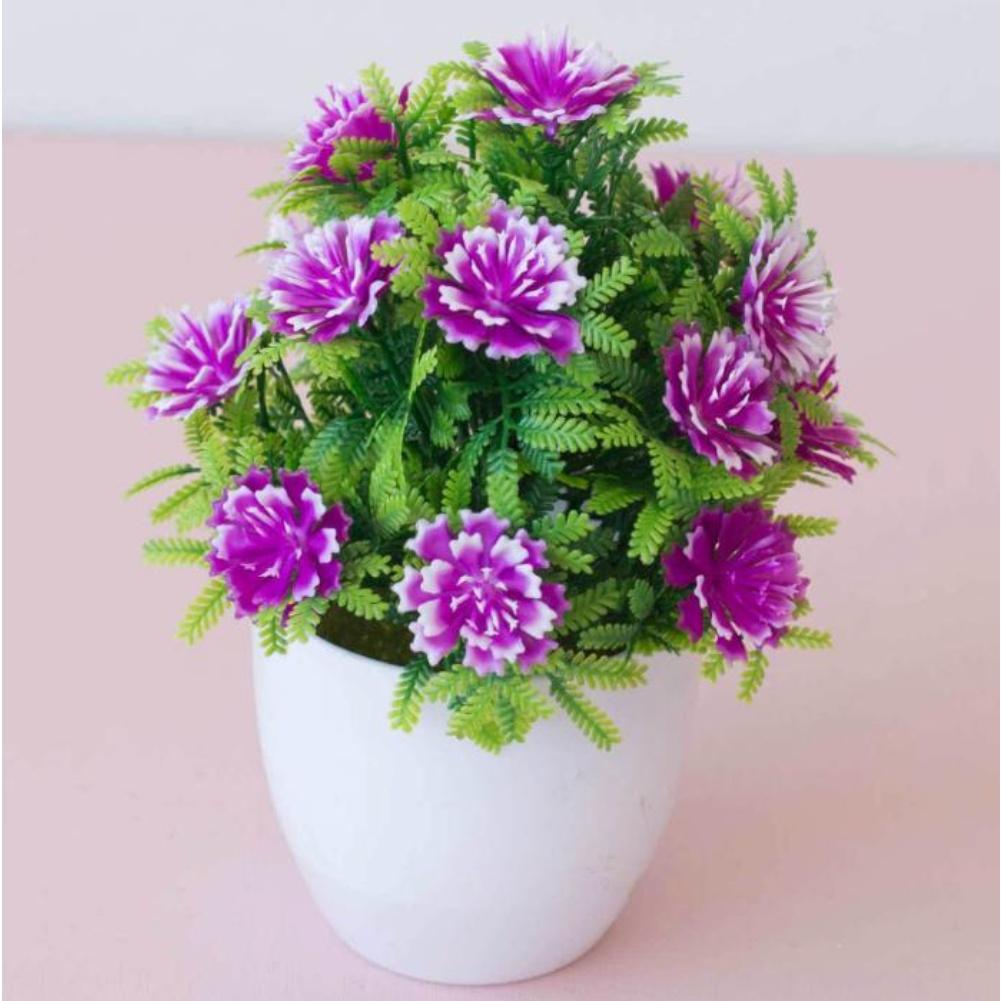 Tabletop Decor Artificial Flower Realistic Petals Fade-resistant Finish Realistic Artificial Flower Arrangement