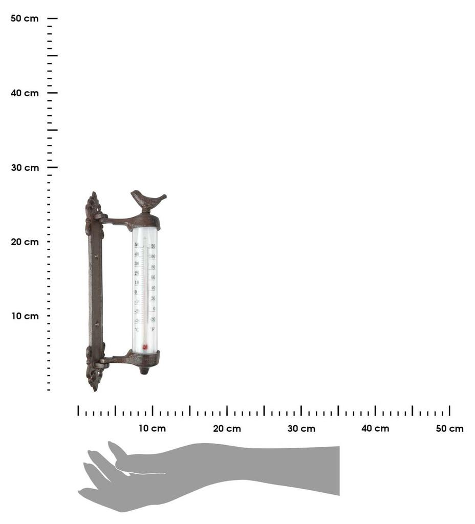 Cast Iron Bird Wall Thermometer