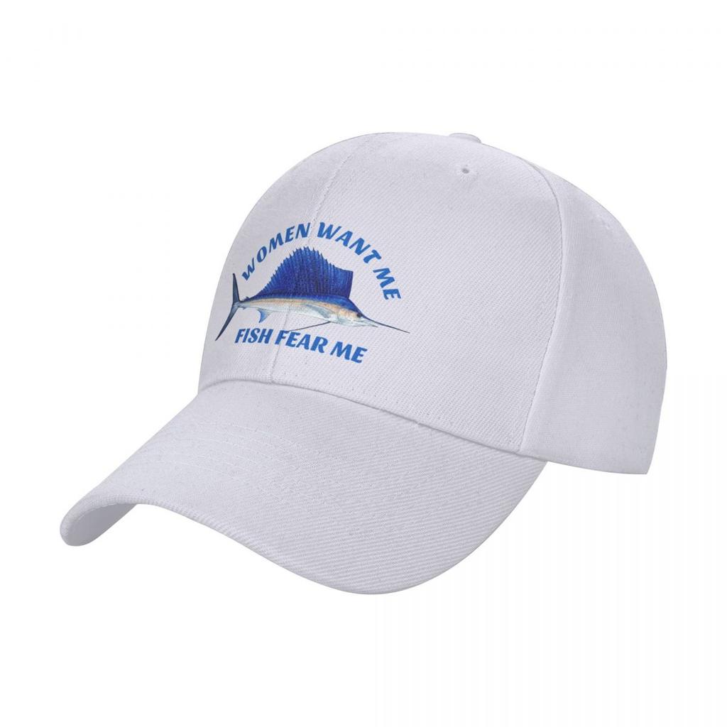 Womenwant me, fish fear me Baseball Cap fashionable fun hats Hat Beach Caps Male Women's