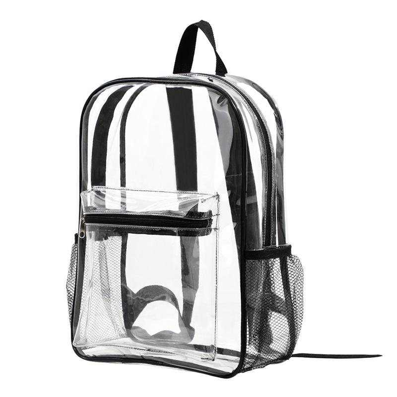 Waterproof Transparent PVC Large-Capacity Student School Backpack