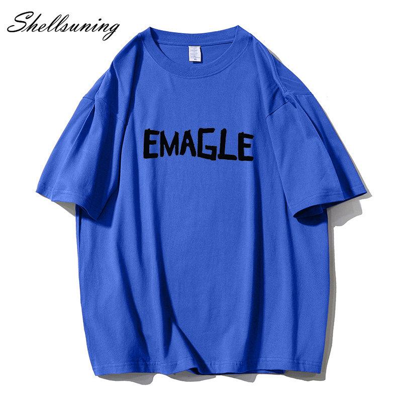 Shellsuning большие хлопковые футболки с графическим рисунком женские летние мягкие — фото 5