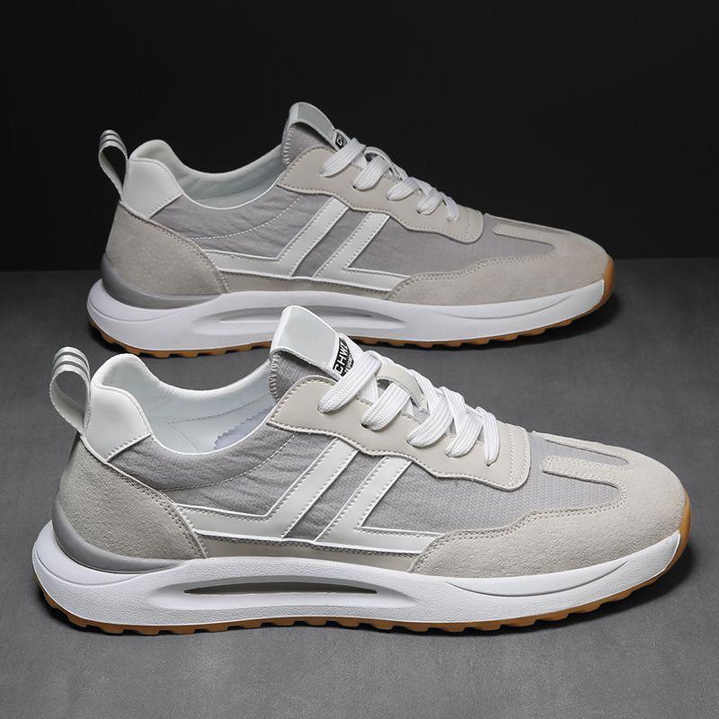 Men's Shoes Summer Simple Breathable Canvas Shoes Light and Comfortable Sports and Leisure Trendy Shoes Men's Fashion Soft-soled Forrest Gump Shoes