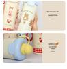 Cute Cartoon Animal Thermos with Straw & Lanyard - 316 Stainless Steel Children's Portable Cup