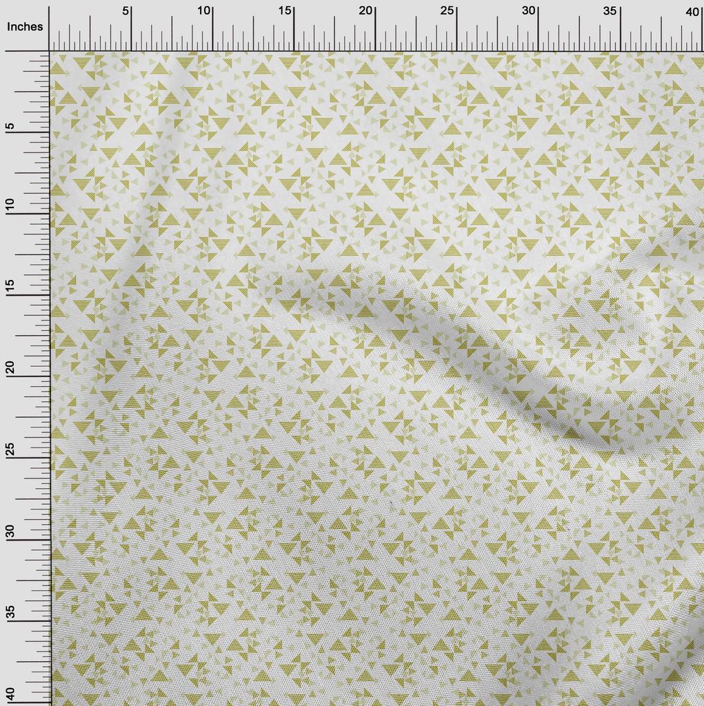 oneOone Cotton Flex Fabric Triangle Geometric Print Fabric By Yard 40 Inch