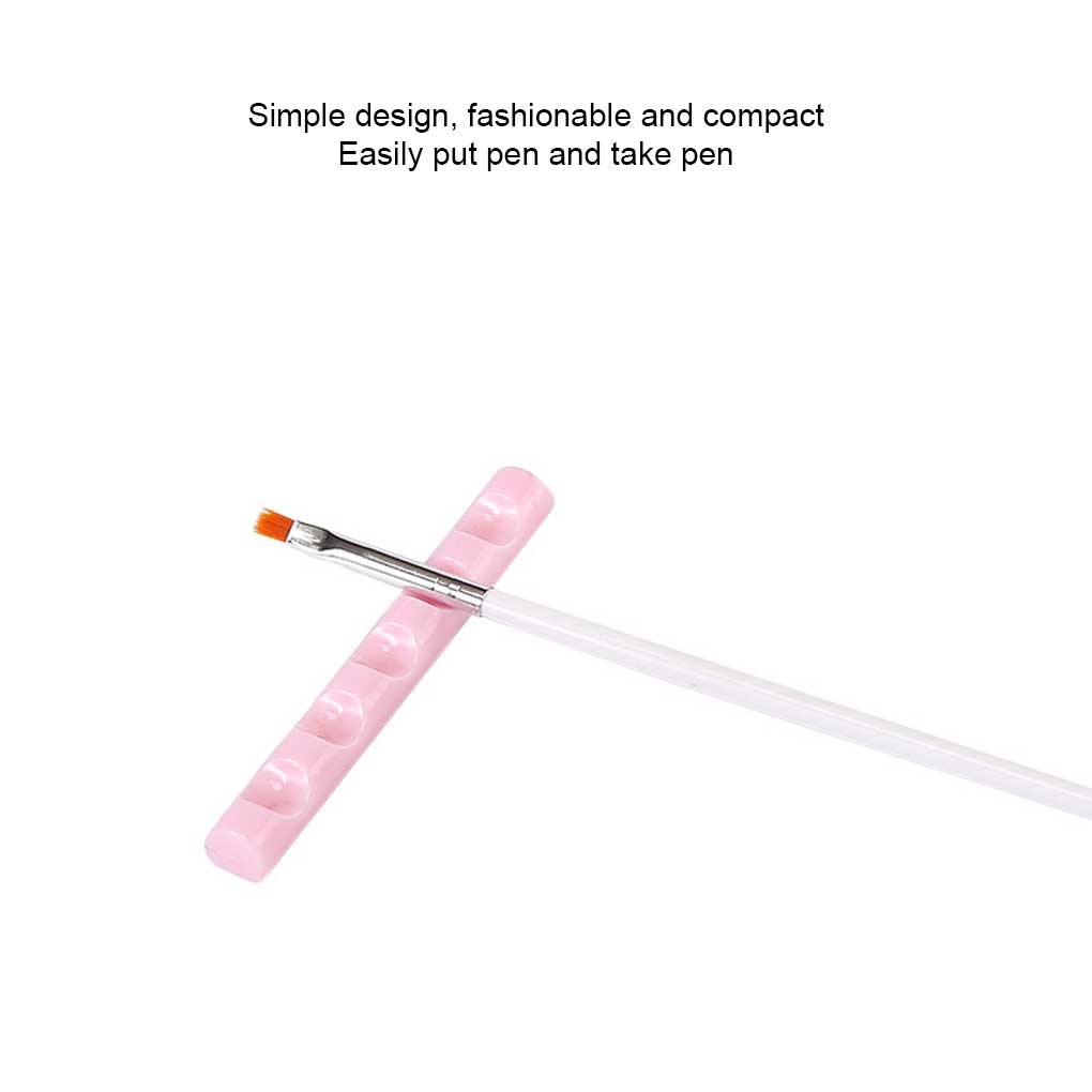 Nail Stand Multipurpose Brush Holder 5 Grids Painting Pen Holders Manicure Shelf Display Showing Tools Household