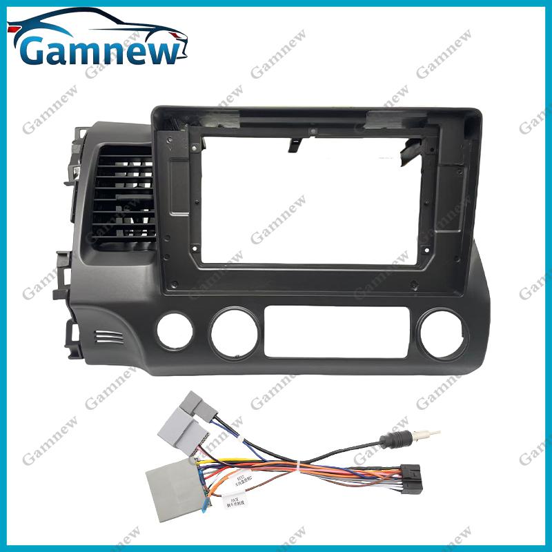 10 Inch Car Frame Fascia Air Conditioning Outlet Grille Adapter Radio Fitting Panel Kit For Honda Civic 2008-2011