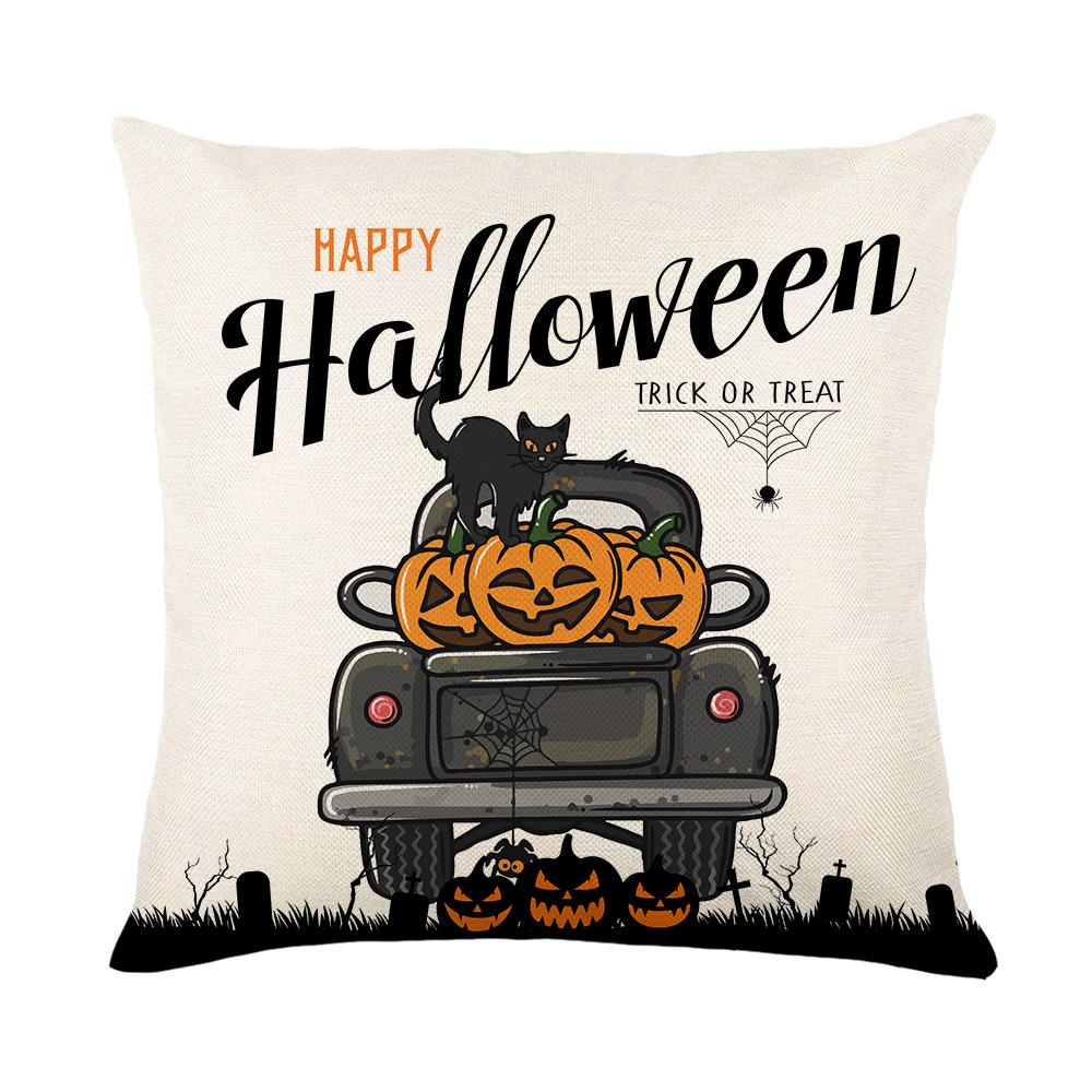 

Halloween Pillow Case for Home Living Room Sofa Polyester Printed Pillow Case Bedroom Cushion 45 * 45Cm (excluding pillow core)