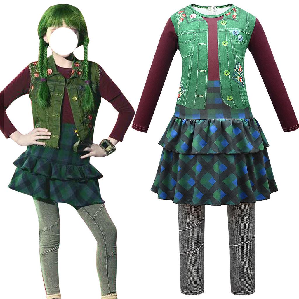 Costume Da Cheerleader Zombie Per Bambina – Set Di 7 Pezzi Per Halloween