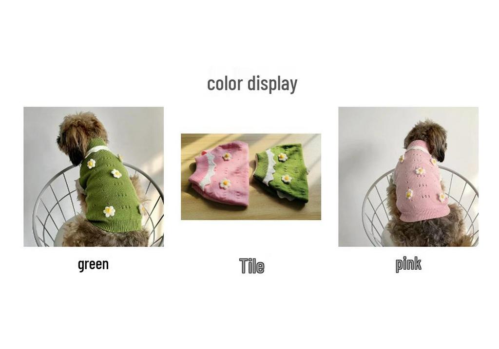 High Collar Vest for Small/Medium Dogs & Cats - Spring/Autumn Wear for Bichon, Corgi, Teddy, Butterfly, British Shorthair