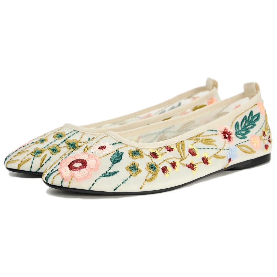 Zara Comfortable Casual Slip-On Round-Toe Shoes Women Shoes White 11563310002