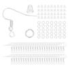 300pcs/Set Hypoallergenic Earring Hook Kit Mix-color Ear Wires Fish Hooks Open Jump Rings Earplugs For Earring Making Repair