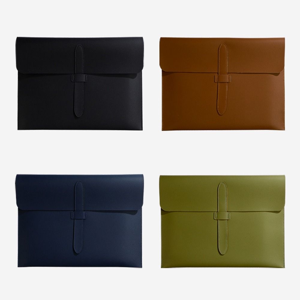 Waterproof Business Leather Document Bag Data Contract Bill File Bag  Stationery Storage