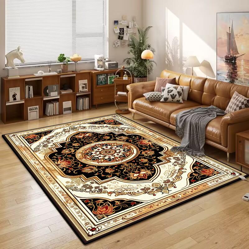 Vintage Persischer Luxus Teppich für Wohnzimmer Dekoration Teppiche Große Fläche Schlafzimmer Waschbarer Teppich Rutschfest Sofa Couchtisch Matte