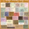 240 Pcs Motivational Quotes Stickers - Non-Repeating Motivational Vintage Journaling Stickers for Students, Teens, Adults