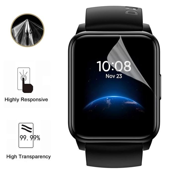 Protection écran pour Realme Watch 3 Pro [Pack 6] Film Plastique Protecteur Résistant Ultra Mince Phonillico