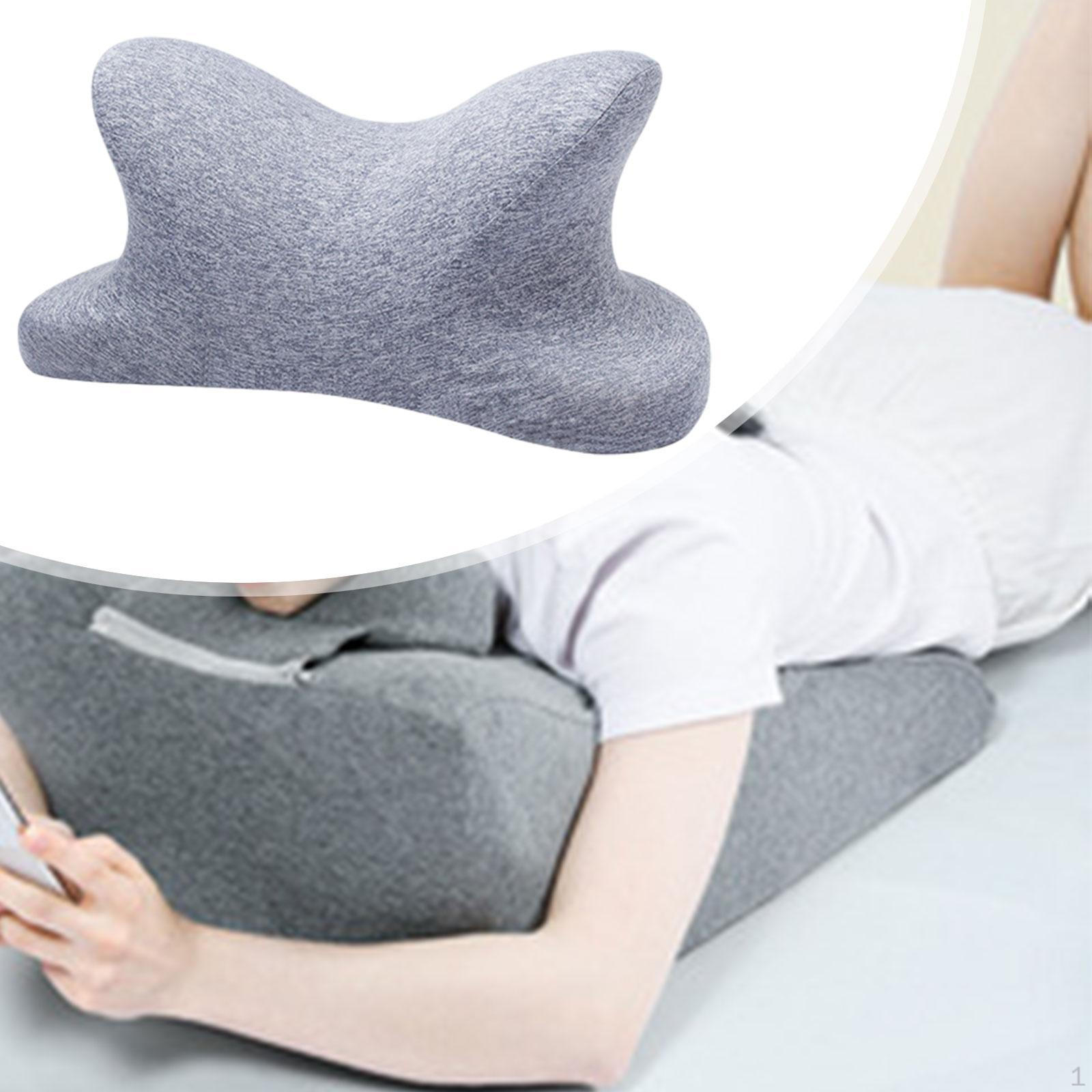 Подушка для шеи и шейного отдела удобная эргономичная подушка для сна в офисе поддержка головы светло-серый 2853₽