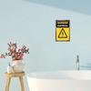 1pc Retro Metal Sign Vintage Danger Warning Plaque 8x12 2D Flat Industrial Garage Wall Decor Rustic Halloween Home Decor