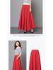 2024 Women's High Waist A-Line Maxi Skirt - Slimming, Versatile, Plus Size, Korean Style for All Seasons