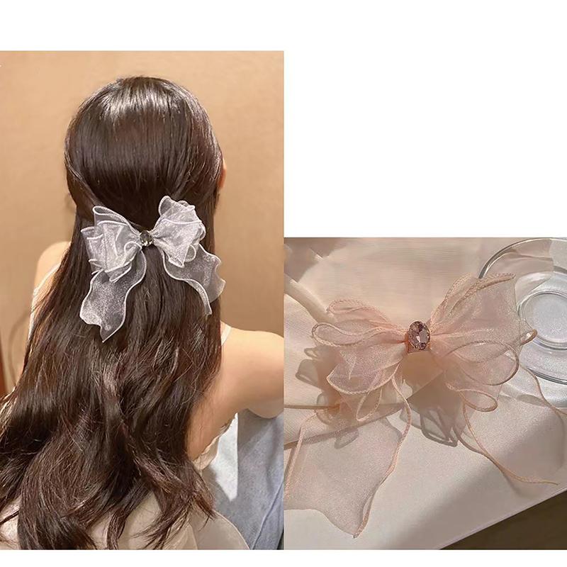 Large Bowknot Hair Claws Clip Shark Claw Hair Clips Solid Bow Hairpin Barrettes For Ponytail Women Hair Accessories Headband
