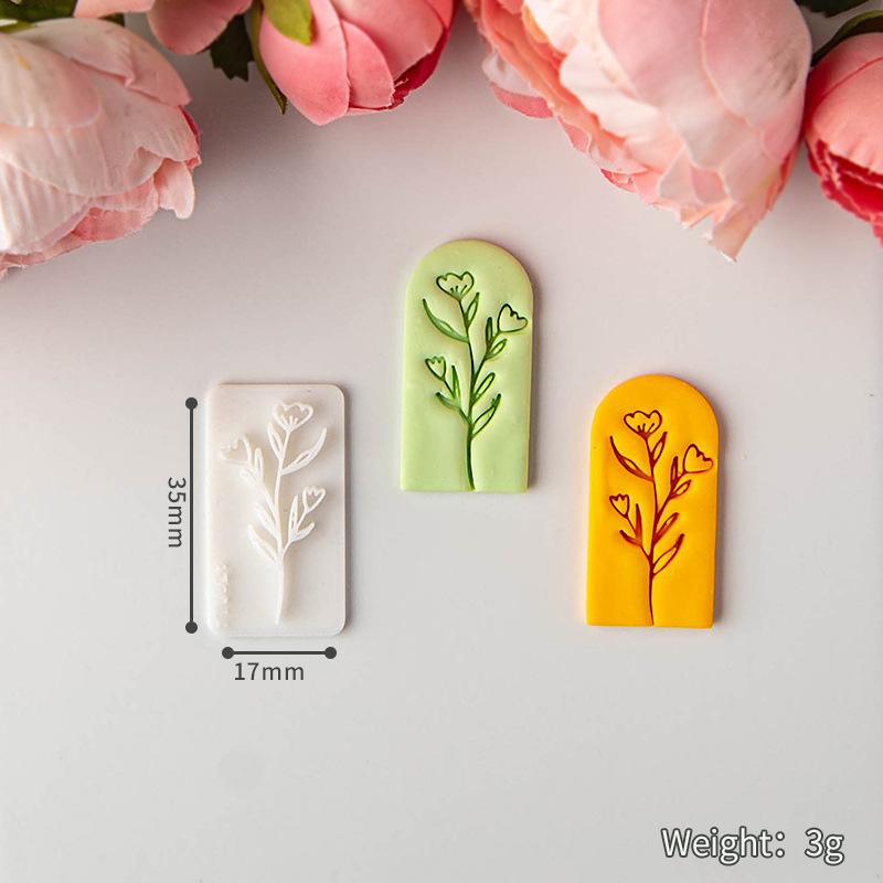 Fresh Flower Clay Soft Pottery Earrings Molds Are Suitable for Making Handmade Diy Jewelry Pendants Polymer Clay Tools