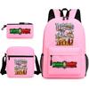 American Shanhaijing Backpack Student School Bag Shoulder Bag