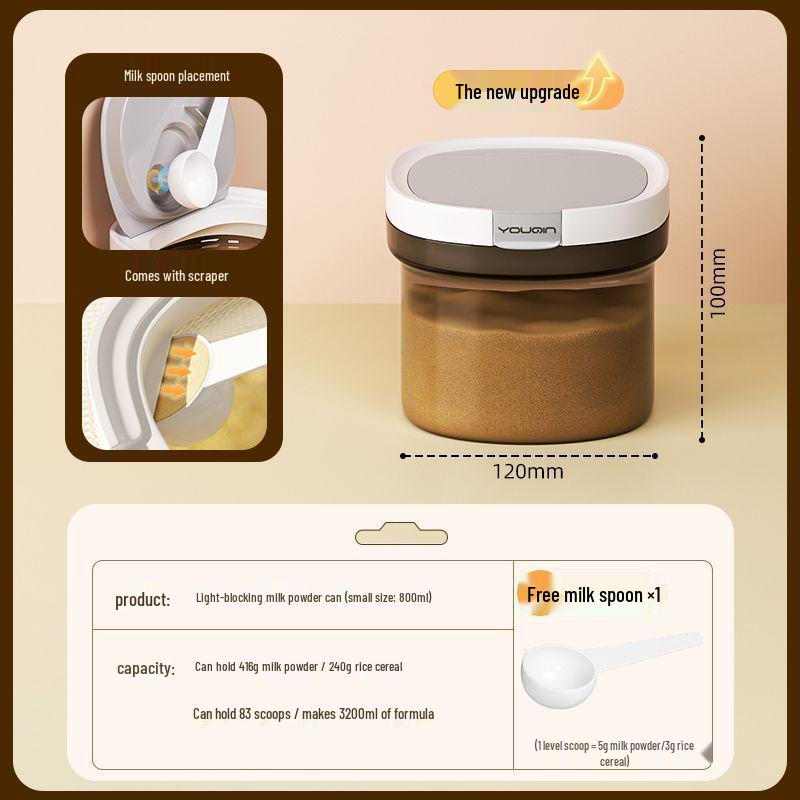 

Moisture-Proof Japanese Rice Flour Storage & Milk Powder Box - Portable, Sealed Portioning Container for Baby Outings