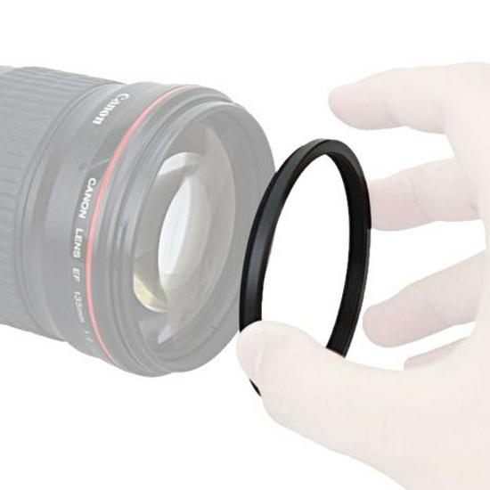 62-67mm Reverse UV Filter Adapter Ring Step-Up Mount