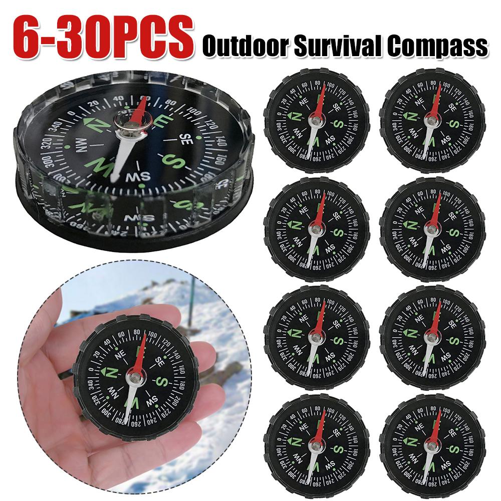 45mm Handheld Mini Compass Outdoor Camping Hiking Survival Guider Navigation Button Design Pocket Compass Pointing Guide Tools