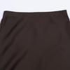European Style 2025 Elegant Women's Silk Satin Midi Skirt