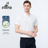FORTEI Men's 7A Antibacterial Cool Touch Solid Polo Shirt