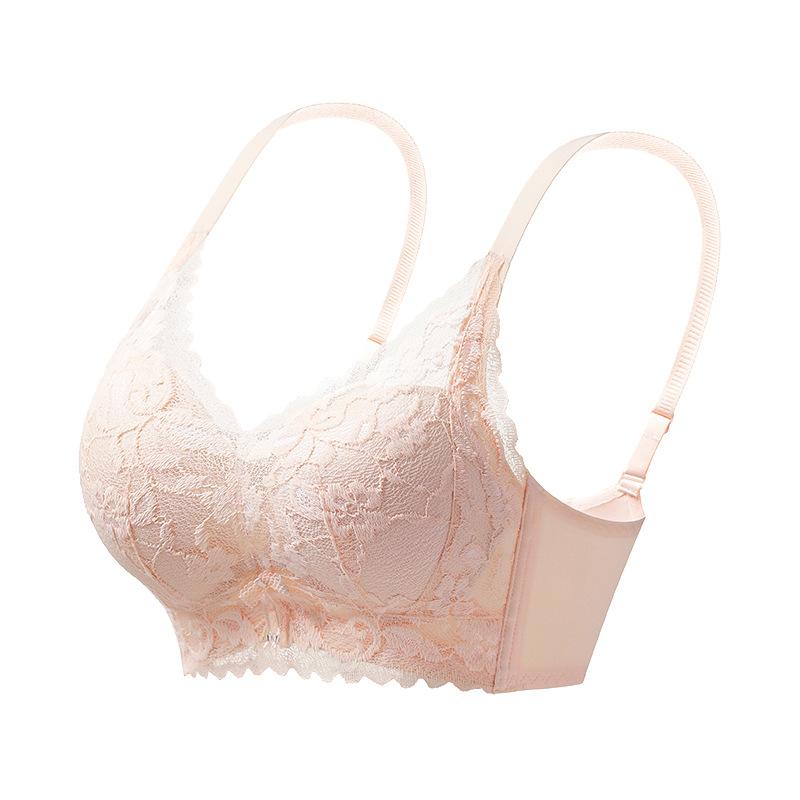 Small breasts gathered and large, no steel ring, anti-sagging, breast adjustment type, anti-sagging lace bra cover